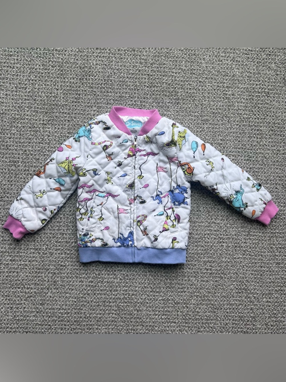 Dr. Seuss oh the places you’ll go 3T bomber jacket.